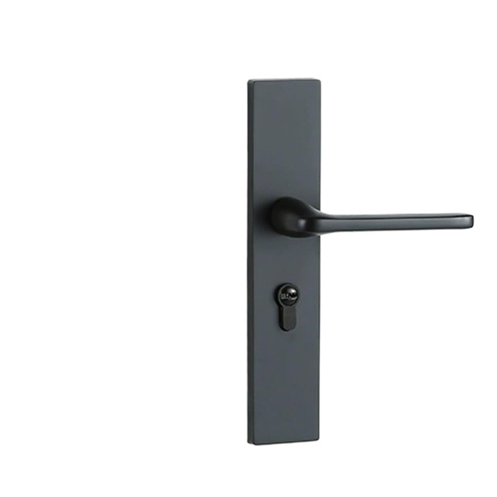 ZONSHJDKR Black Household Zinc Alloy Indoor Solid Wood Handle Door Lock Bedroom Silent Magnetic Hardware 20 Pieces(Yahei 50 Magnetic)