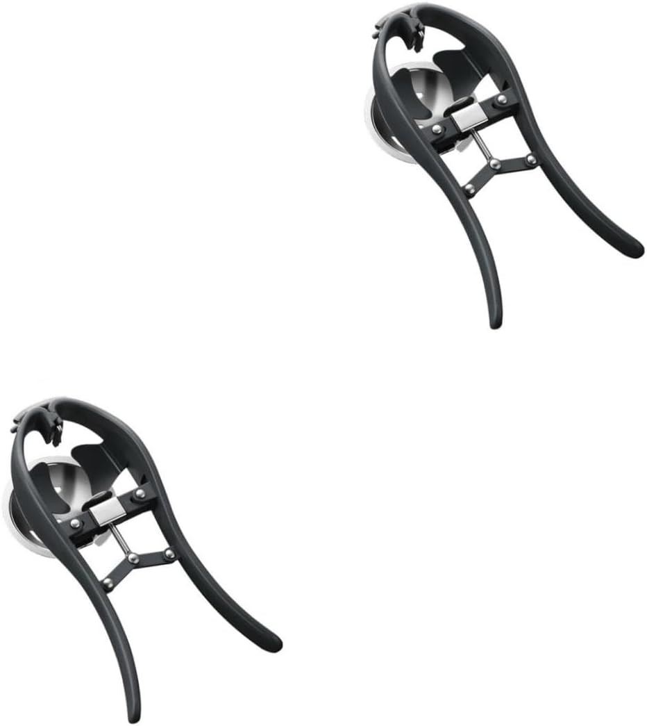 Cabilock 2pcs Egg Yolk Separator Tool Stainless Steel Egg Cracker Opener Separator for Chicken and Quail for Kitchen