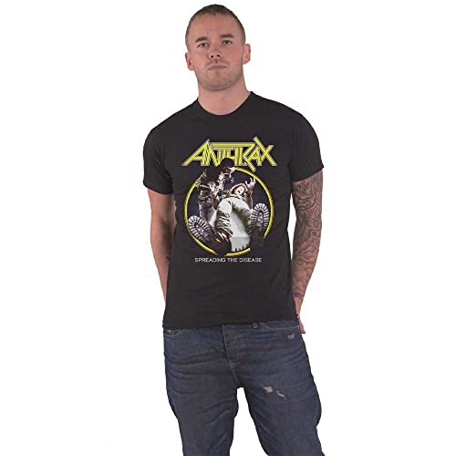 T-shirt de musique Anthrax Spreading The Disease vêtement de rock noir homme