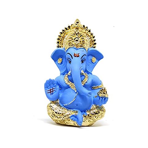 Sawcart Gold Plated Ganesh Idol for Home Decor Cover