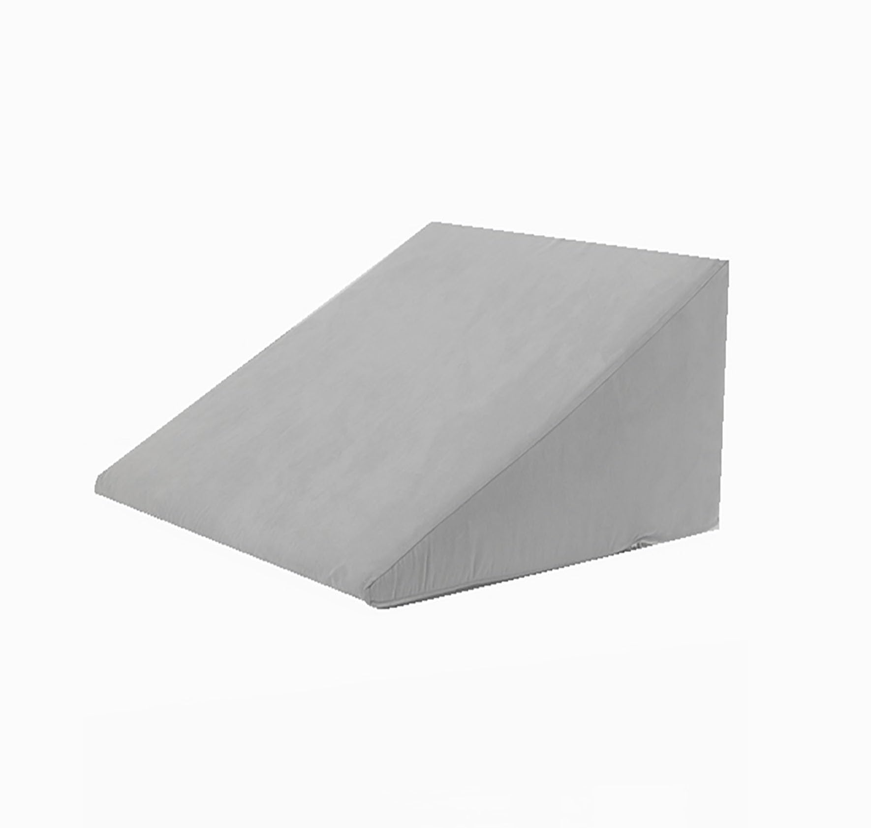 cuña antireflujo adulto Cuña de almohada triangular para cabecera doble, cuña de almohada de esponja de alta densidad con funda de tela, almohada de cuña para aliviar el dolor de espalda, gris(65x90x3