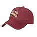 Department of War Established 2025 Hats for Mens Fashion Washed Distressed Wine Red