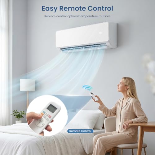 Image of Electactic 24000 BTU Mini Split Air Conditioner & Heater with Inverter, 19 SEER2 230V Ductless Split AC Unit with Heat Pump, Energy Saving, Remote Control, Cools and Heats Up to 1500 Sq.ft, White