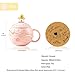 Taza de astronauta kawaii Taza Planeta en relieve espacial Taza de café de cerámica linda Taza novedosa con tapa y cuchara para café Imagen de Taza de astronauta kawaii Taza Planeta en relieve espacial Taza de café de cerámica linda Taza novedosa con tapa y cuchara para café