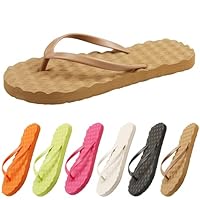 Tongs Mode Femme,Legere Été Plates Plage La Salle De Bain Piscine Tong Élégantes Durables Et Polyvalentes Pantoufles De Douche Coussined Sandales Pour Femmes Sandales Cuir Femme