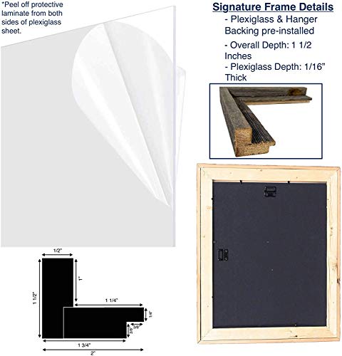 BARNWOODUSA-Farmhouse-Style-Rustic-12×18-Picture-Frame-Signature-Molding-Upcycled-Wood-Rustic-Espresso-BrownGray BARNWOODUSA Farmhouse Style Rustic 12×18 Picture Frame Signature Molding Upcycled Wood Rustic Espresso BrownGray