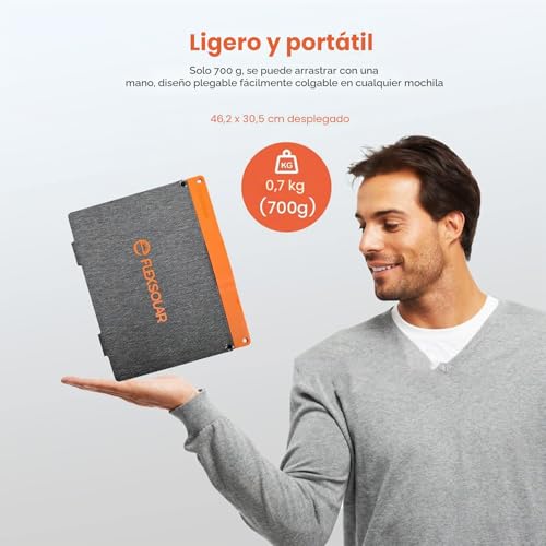 Miniatura 6 de Flexsolar 20w Cargador De Panel Solar Usb Pequeño 15w Usb-A Pd2.0 Usb-C Plegable Portátil Ligero Etfe Power Panel De Emergencia Ip67 Impermeable Senderismo Camping Para Teléfonos Baterías Tabletas