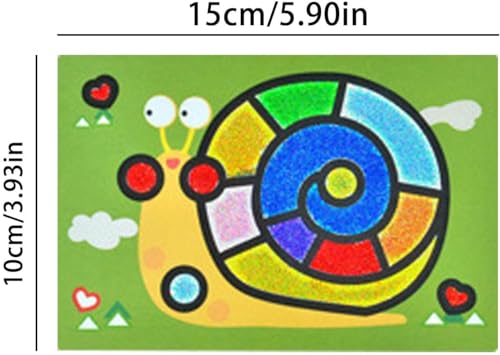 Image of DIY Art & Craft Kits for Boys /Girls 4-8years Old Mess Free No Glue,No Scissors Art Kits, Fun Activity Drawing for Child (SANDART KIT)