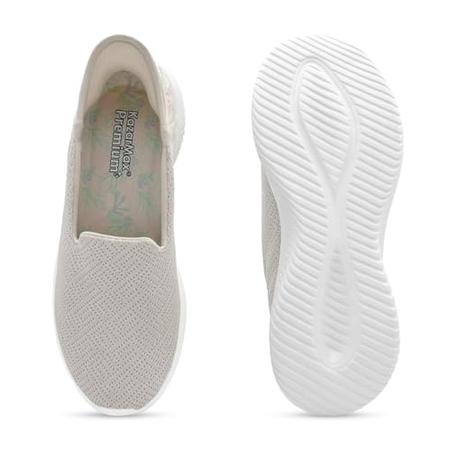 Image of KazarMax Easy On Women's Breathable Mesh Slip-On Loafers | Quick-Dry Casual Sneakers with No-Hands Design | Lightweight Anti-Skid Sole