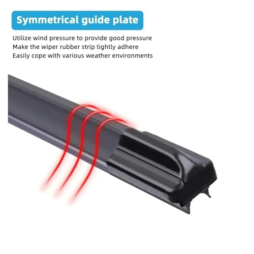 Limpiaparabrisas delantero de goma doble para Mitsubishi Outlander Pajero y RVR MK3 6