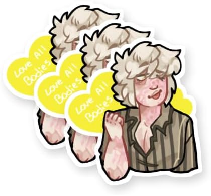 Body Positive Janus Vinyl Stickers 3 Pack 3 Inch image 5