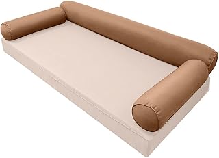 MH GLOBAL |SLIPCOVER ONLY| S6 Piped Trim Bolster Pillow SlipCover Crib Size 50