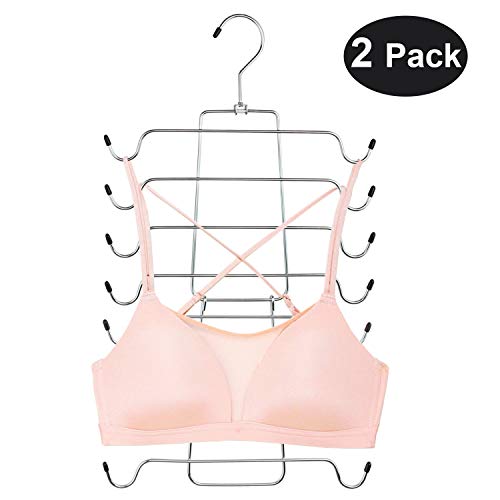 DOIOWN Tank Tops Camisole Hanger Bra Organizer Folding Space Saving Closet Hangers
