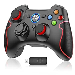 EasySMX PS3 Controller, 2.4G Wireless Gamepad, Gaming Controller for PS3/PC (Windows XP/ 7/8/ 8.1/10) / Android/Steam