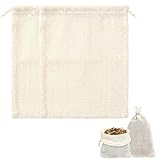 Snugloo Bolsa de Cocina 20x30cm, 2 Mallas de Cocción de 1.5kg en Algodón Reutilizable, para Cocinar Legumbres, Garbanzos, Verduras y Cocido en Cualquier Tipo de Olla