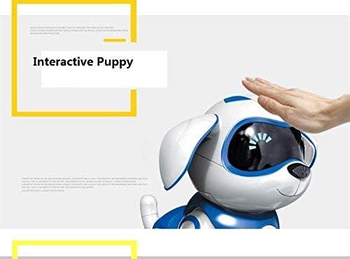 Mini AI Robot Dog with Magent Bone, Smart Interactive Puppy Pet Electronic Robotic Dogs Toy for Aged 3 4 5 6 7 8-12 Year Old Kids Boys Girls Toddlers, Birthday Gifts Walk Talk Voice Control