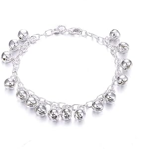 Cutesmile Modesieraad armband / enkels verstelbaar met belletjes van 925 sterling zilver voor dames