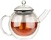 Produktbild Cucina di Modena Glas Teekanne: Doppelwandige Teekanne mit Aluminiumfilter, 600 ml (Teekanne Glas doppelwandig)