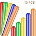 exinddea 10 Pcs Pool Inflatable Sticks Pool Noodles Blow Up Pool Colorful PVC Outdoor Water Games Toy 5 Colors Inflatable Pool Noodles Swimming Noodles for Adults Swimming Pool Beaches Lake Party
