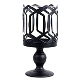 Qksky Nordic Metal Candelabra Candlestick Candle Holder Table Decorative Romantic Wedding Bar Party