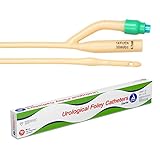 Dynarex 4954 Foley Catheters, Suitable for Children and Adults, Sterile Individually Packaged, Medical-Grade, Soft and Flexible 2 Way Urinary Catheter, 30 cc, 14FR, 10 Boxes of 10