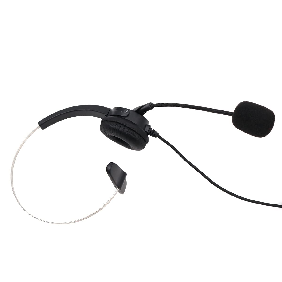 Auricular de teléfono Universal Auricular de Manos Libres de conexión Directa para teléfonos fijos con Cable - Auricular de teléfono monoaural
