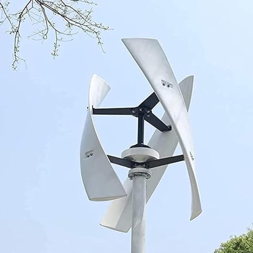 DPQYJPP Générateur d'éolienne Verticale à 3 pales 5000 W, générateur éolien Vertical Maglev avec contrôleur 12 V 24 V 48 V 220 V pour la Maison ou Le Camping,24V
