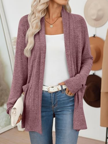 Image of LILLUSORY Cardigan Sweaters for Women Lightweight Cardigans Fall Outfits | Open Front Long Cardigan with Pockets, Business Casual Outfits, Airport Travel Outfits, Teacher Outfits, 2026 Fall Fashion