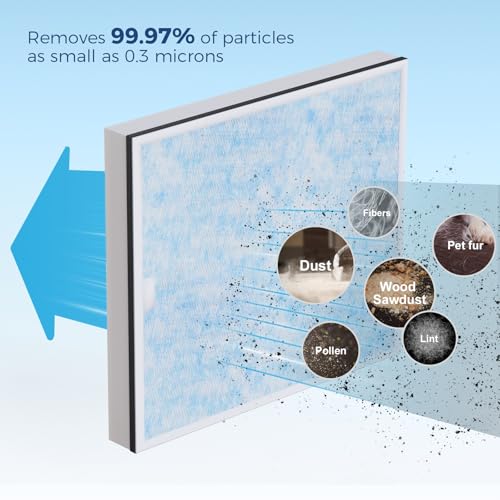 Image of ALORAIR 2-in-1 HEPA /Activated Carbon Filter Replacement Set for PureAiro HEPA Pro /Max 770 /870 /970Air Scrubber(3 PCS)