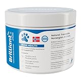 Brilliant Calcium Bone and Collagen Powder for Dogs - 100% Natural, Bioavailable Calcium Hydroxyapatite Dog Supplements | Bone & Joint Supplements for Dogs | Low Fat Calcium Bone Meal for Dogs (200g)