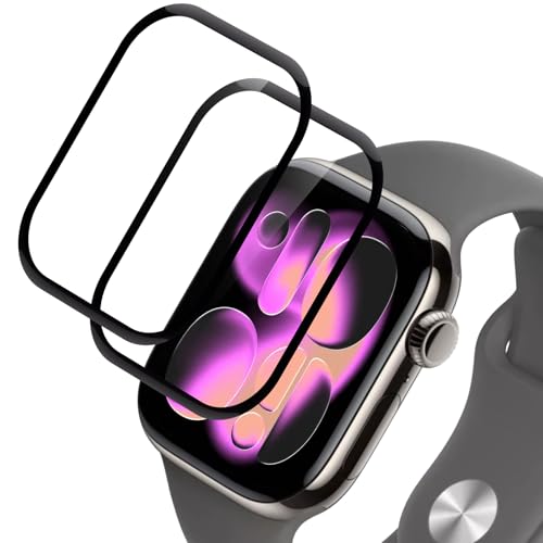 Supershieldz Protector de Pantalla para Apple Watch Series 11/10 46mm, Cristal Templado 3D Cobertura Completa, Sensible al Tacto, Sin Burbujas, Vidrio Templado para iWatch 10 46mm   2 Piezas