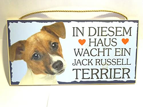 Panneau de Porte Jack Russell Terrier (30) Du Bois Plaque Chien Allemand Fabrication Cover