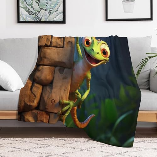 Couverture de balcon et camping caméléon en flannel douce - 3
