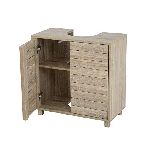 House & Homestyle Under Sink Unit, Brown, 60H x 60W x 30D House & Homestyle Under Sink Unit, Brown, 60H x 60W x 30D