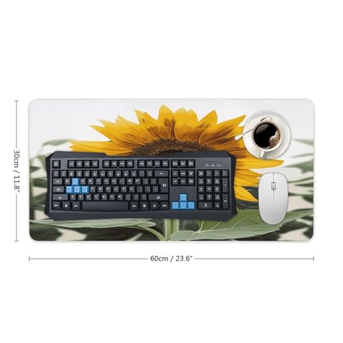 Tapete de escritorio grande Bloom Sunflower antideslizante miniatura 2