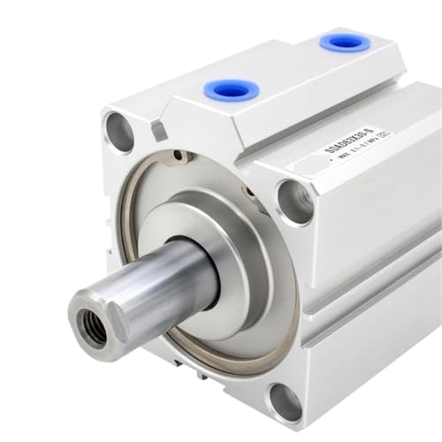 Vérin compact double tige SDAD 20 mm anti torsion à guidage linéaire stable - 4