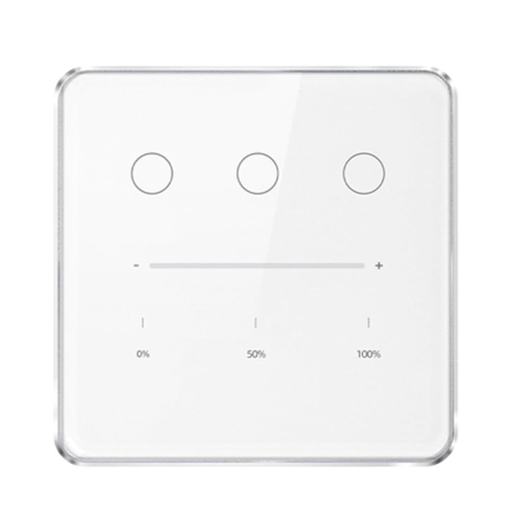Tuya Zigbee 3-drożny ściemniacz światła przełącznik Tuya/Smart Life aplikacja pilot US EU standardowy przełącznik kontrola procentowa (A)