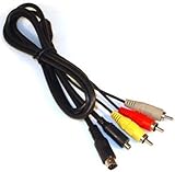 MPF Products VMC-15FS VMC15FS AV A/V Audio Video RCA S-Video Cable Cord Replacement Compatible with Select Sony Handycam Camcorder Models (Compatible Models Listed Below)