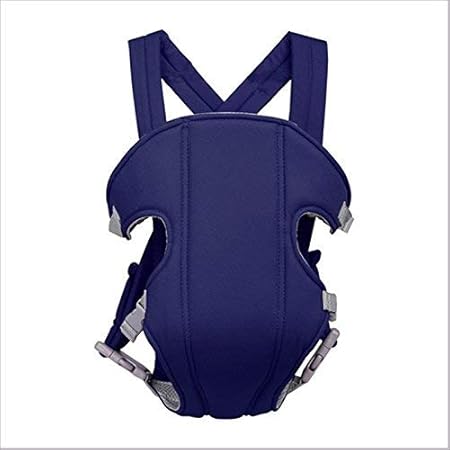 Chinmay Kids Baby Carrier Cum Kangaroo Bag 1 Pc Adjustable 4-in-1 with Comfortable Head Support & Buckle Straps (Blue)