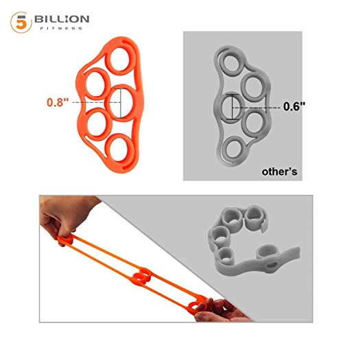 5BILLION Hand Strength Grip & Finger Stretcher - Strength Trainer for Golf Grip, Guitar Finger, Forearm Exercise, Cycling, Climbing, Prevention and Rehab