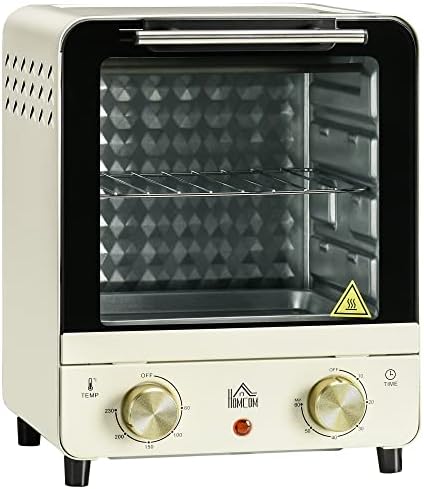 Homcom Mini Horno Eléctrico 32l 1600w 52,2x38,1x33,5 Cm Plata
