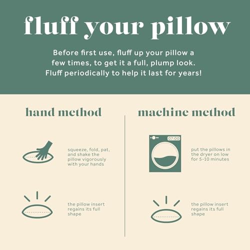 Image of ComfyDown 14x16 Throw Pillow Insert, Down & Feather Fill, 100% Cotton Cover, Made in USA - Premium Soft Decorative Pillow Form Sham Stuffer for Bed, Sofa & Couch