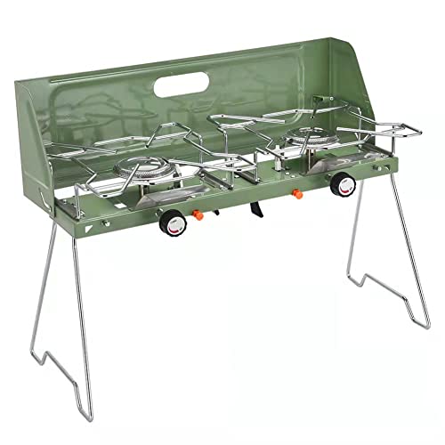 Calentadores de Aceite para Acampar con Quemador de 2,6 kW, instalación de Cocina móvil para Acampar Plegable y portátil, Estufas de Gas para Interiores y Exteriores con Quemador Doble (Green) Calentadores de Aceite para Acampar con Quemador de 2,6 kW, instalación de Cocina móvil para Acampar Plegable y portátil, Estufas de Gas para Interiores y Exteriores con Quemador Doble (Green)