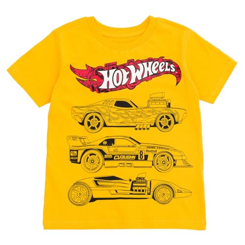 Image of Hot Wheels Boys' Athletic 2-Piece T-Shirt and Shorts Set Toddler to Big Kid