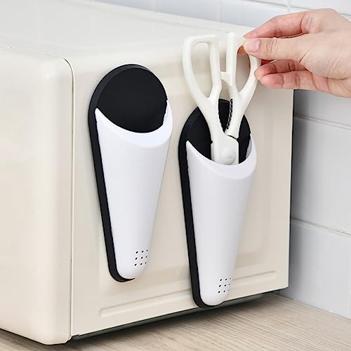 DOITOOL Magnetic Scissor Holder 7.36 Inch Space-Saving Metal Storage Rack for Home and Office Use Magnetic Scissor Stand with Wear-Resistant Design Suitable for Bathroom and Kitchen Organization - Image 2