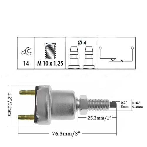 Interrupteur de feux stop Mazda 626 corrige feux bloqués FS 37740-66040 - 4