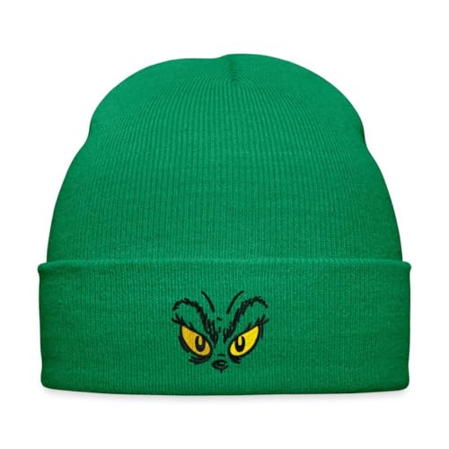 Grinch design broderie yeux Grinch bonnet hiver Spreadshirt de Noël doux