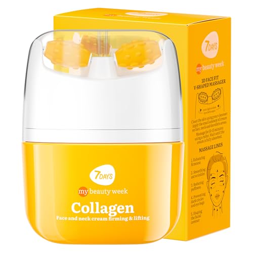7DAYS Face Cream with Collagen - Korean Anti Aging Face Moisturizer with Collagen, Firming 2-in-1 Tightening & Lifting Neck Cream & Face Cream with Peptide Complex, Wrinkle Care | 1.35 fl oz