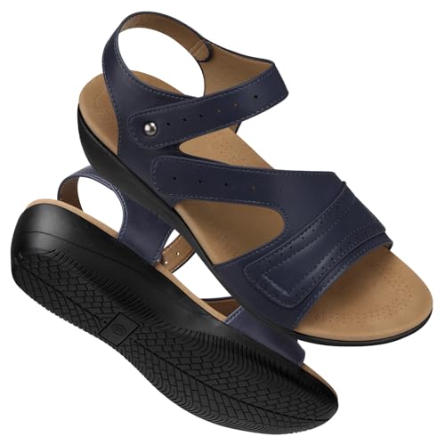 Image of SHIBEVER Wedge Sandals for Women Dressy: Comfortable Summer Low Wedges 2026 Platform Walking Womens Shoes