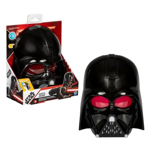 Star Wars Máscara Electrónica de Darth Vader con Frases y Efectos de Sonido, y Accesorios, Juguetes para Niños y Niñas de 5 Años o Más